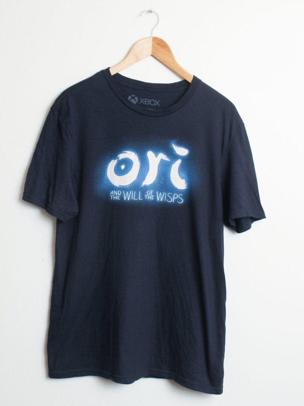XBOX Ori And The Will Of The Wisps Shirt Mens Large Blue Video Game Tee